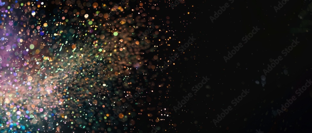 Overlay of video noise, on black background, Generative AI Overlay of video noise, on black background, Generative AI