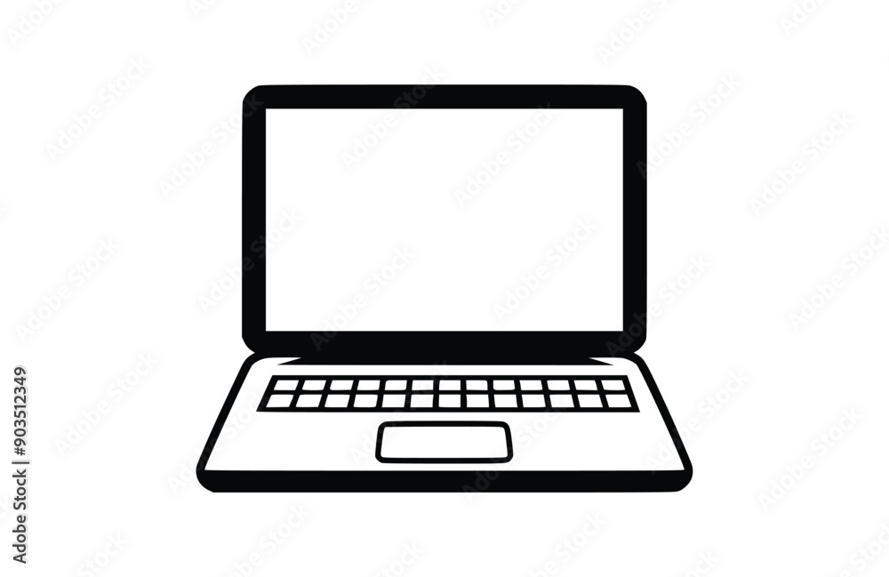 Laptop icon isolated on white background. Beautiful Laptop icon. Laptop icon isolated on white background. Beautiful Laptop icon.