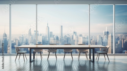 Conference Room with Table and Chairs