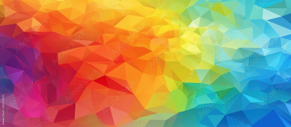 Abstract Rainbow Low Poly Background Abstract Rainbow Low Poly Background