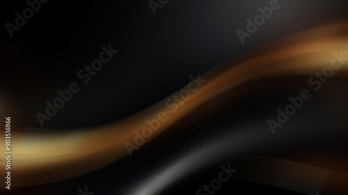 Abstract black background with a subtle, golden, curved line.