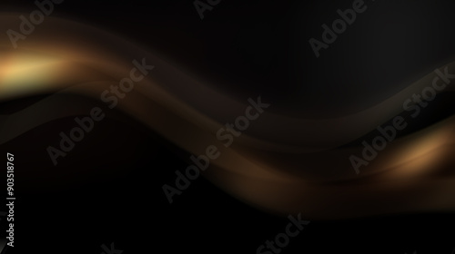 Abstract brown wave on dark background.