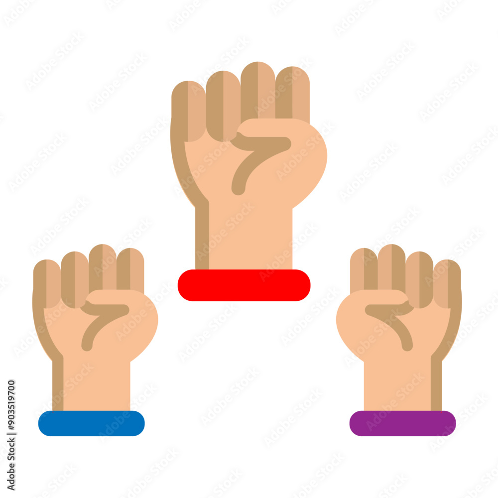 Obraz premium Protest Vector Flat Icon Design