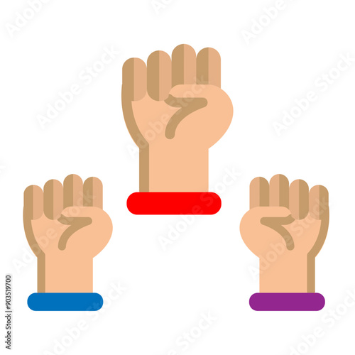 Protest Vector Flat Icon Design