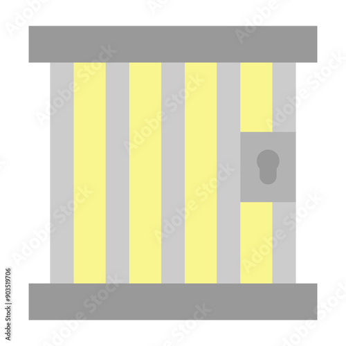 Prison Vector Flat Icon Design