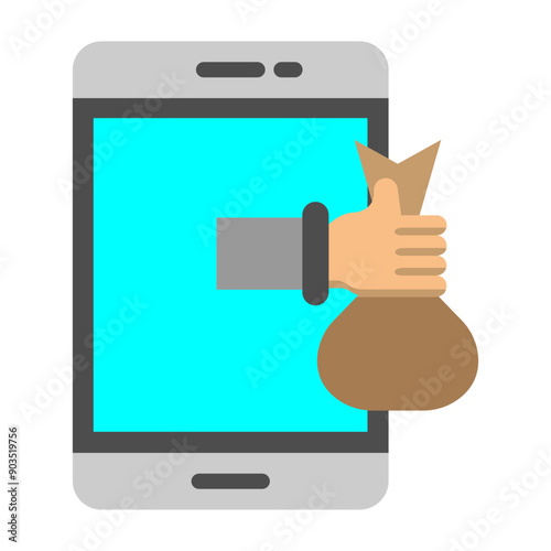 Steal Vector Flat Icon Design