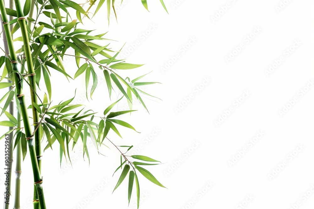 Naklejka premium Free Download: Beautiful Bamboo Plant Wall Backgrounds in PNG Format