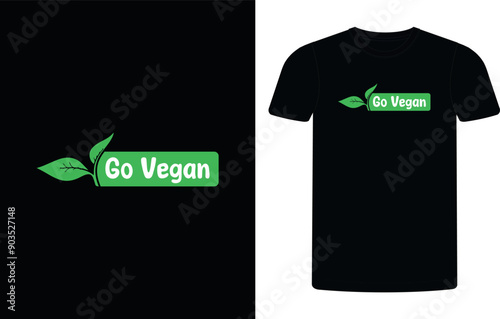 Love Vegan T-shirt Design Template, Celebrate World Vegan Day shirt design, Love Vegan concept typographic  shirt design.
