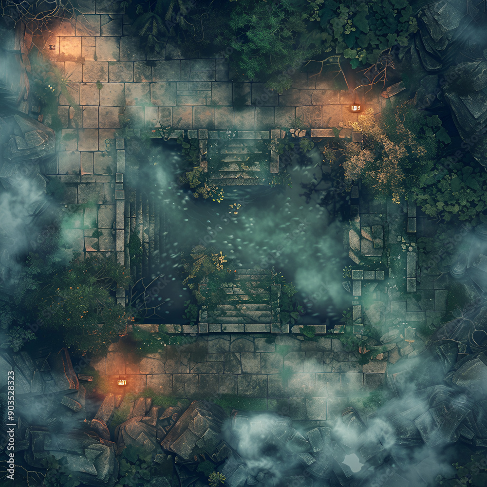 Cursed and Haunted Spooky Horror Battle Map for RPG ,Map for Dungeons and Dragons,DnD map, Tabletop Role-Playing Games, Adventure Game Background, Top-Down View Cursed and Haunted Spooky Horror Battle Map for RPG ,Map for Dungeons and Dragons,DnD map, Tabletop Role-Playing Games, Adventure Game Background, Top-Down View