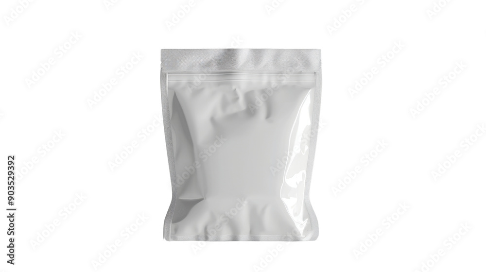 Pouch white bag template blank on transparent background Pouch white bag template blank on transparent background