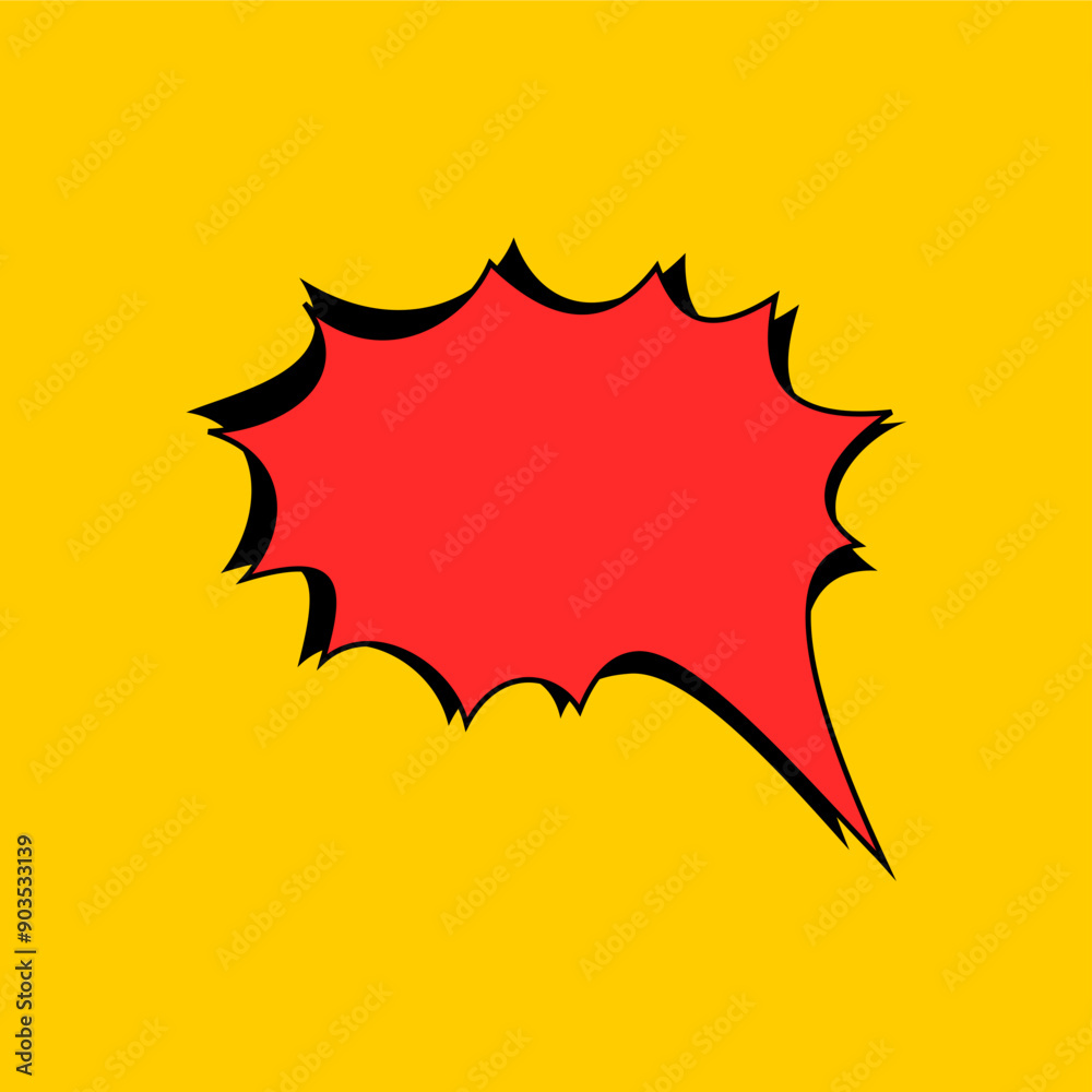 Speech text Used to insert bubble text. icon vector.