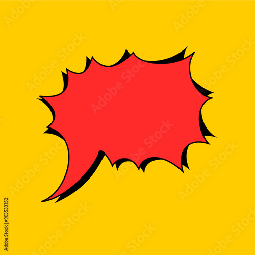 Speech text Used to insert bubble text. icon vector.