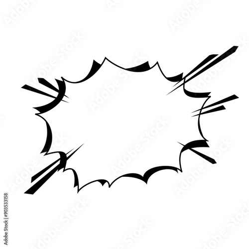 Speech text Used to insert bubble text. icon vector.