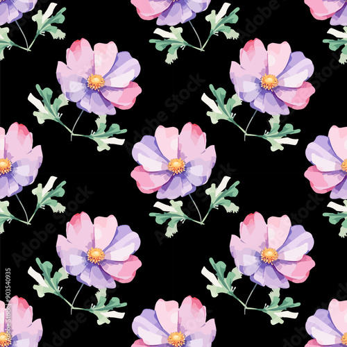 seamless pattern with flowers