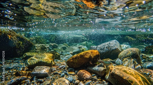 Air pockets in clean water