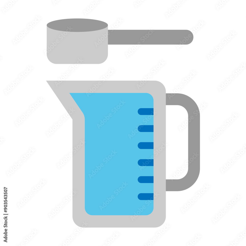 Measuring Utensils Vector Flat Icon Design Measuring Utensils Vector Flat Icon Design
