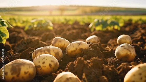 potatoes in the ground
