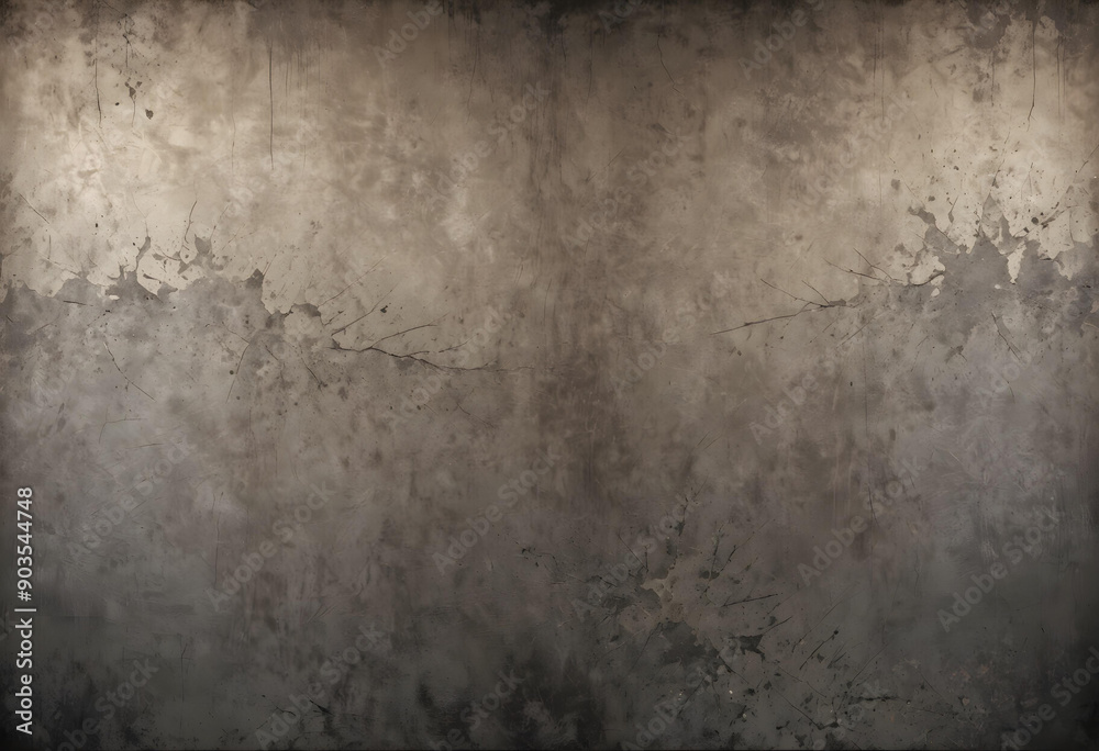 Grungy textured dark grey concrete wall background illustration