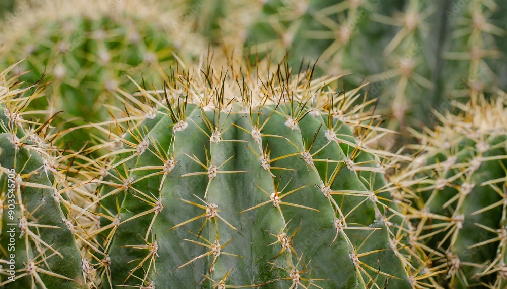 Closeup of spines on cactus, background cactus with spines Closeup of spines on cactus, background cactus with spines