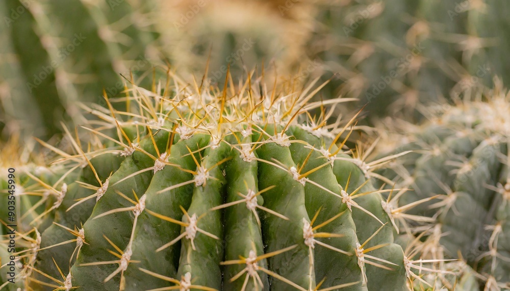 Closeup of spines on cactus, background cactus with spines Closeup of spines on cactus, background cactus with spines