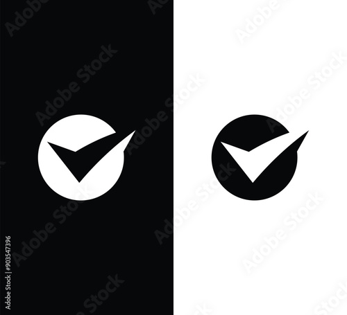 Check mark vector design template