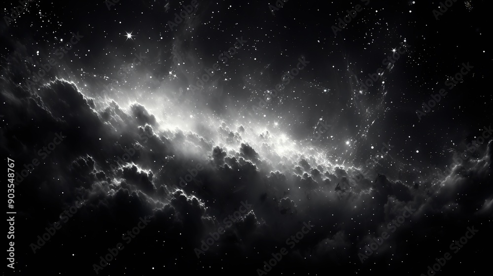 Obraz premium space galaxy background