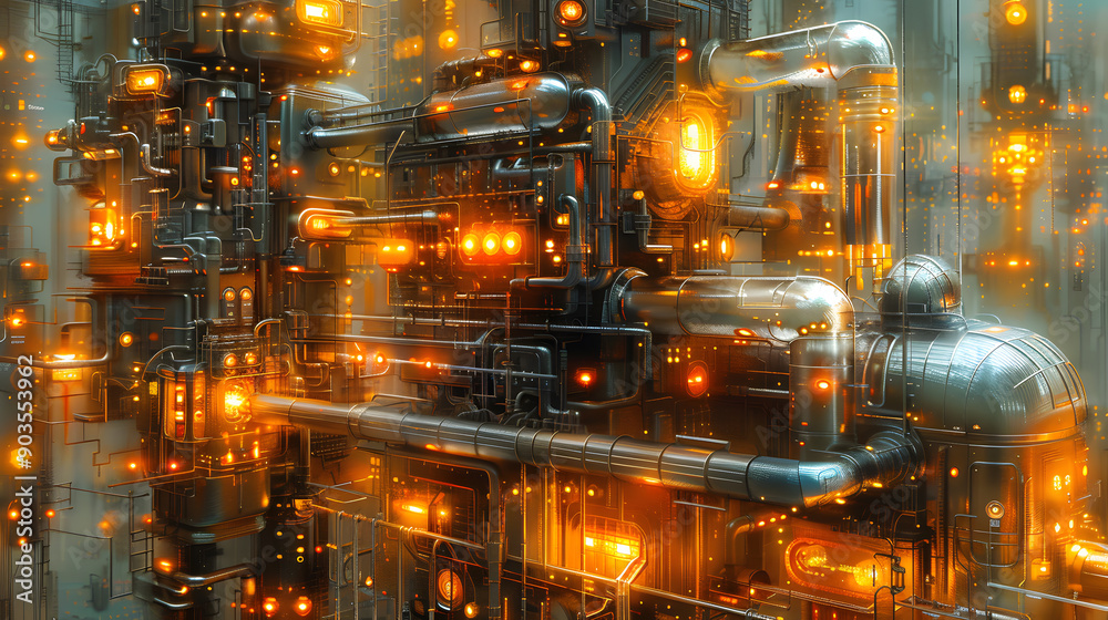Obraz premium Concept of future technology. Vector illustration