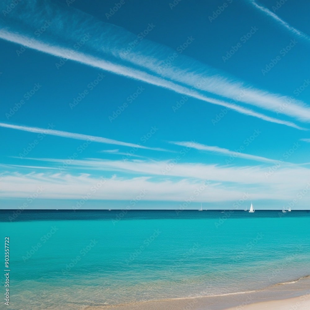 Fototapeta premium beach with blue sky