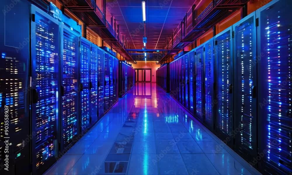 Server Room Interior: A Glimpse into the Digital World Server Room Interior: A Glimpse into the Digital World