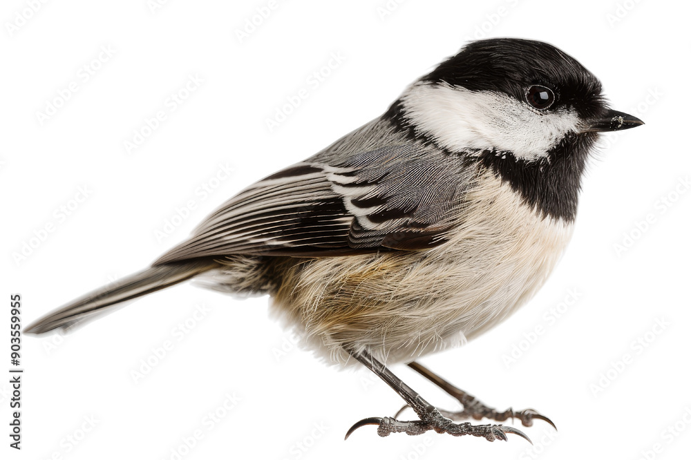 Cute Black-Capped Chickadee Bird Cute Black-Capped Chickadee Bird