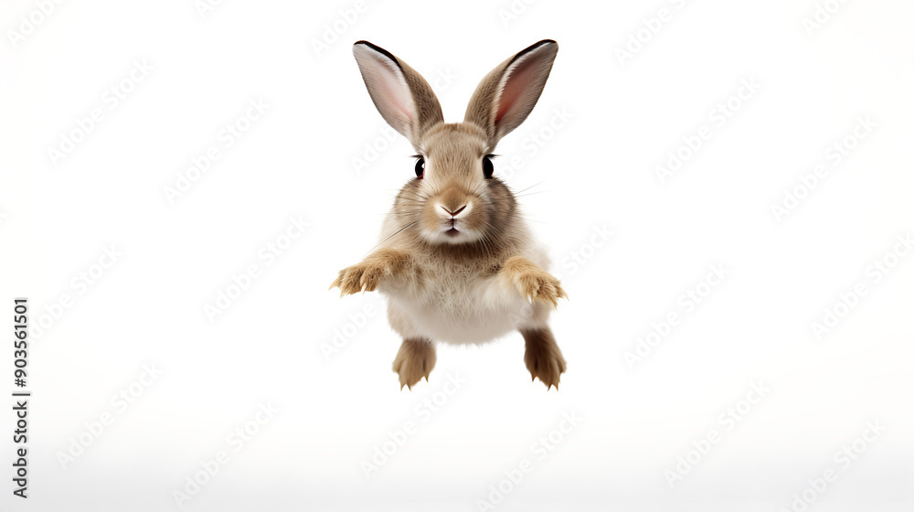 Fototapeta premium rabbit isolated on white