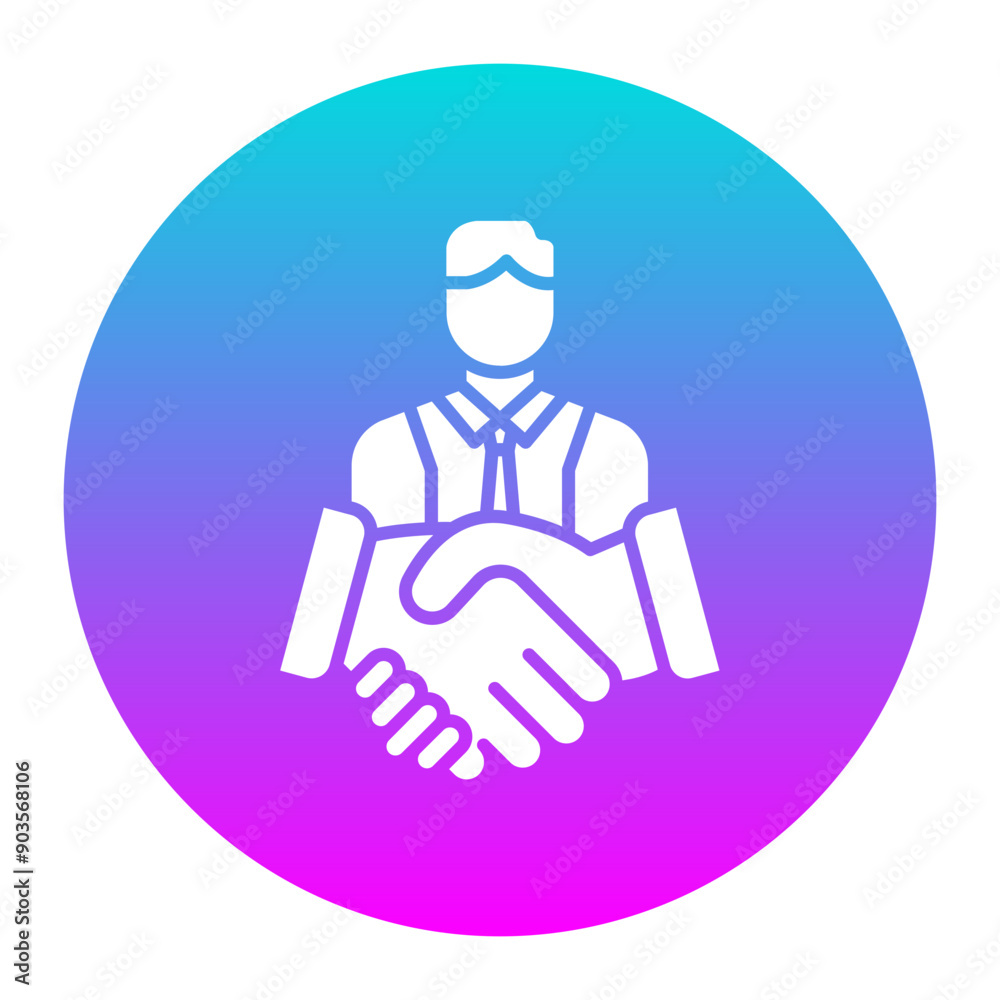Intermediary Mediator vector icon. Can be used for Business Training iconset. Intermediary Mediator vector icon. Can be used for Business Training iconset.