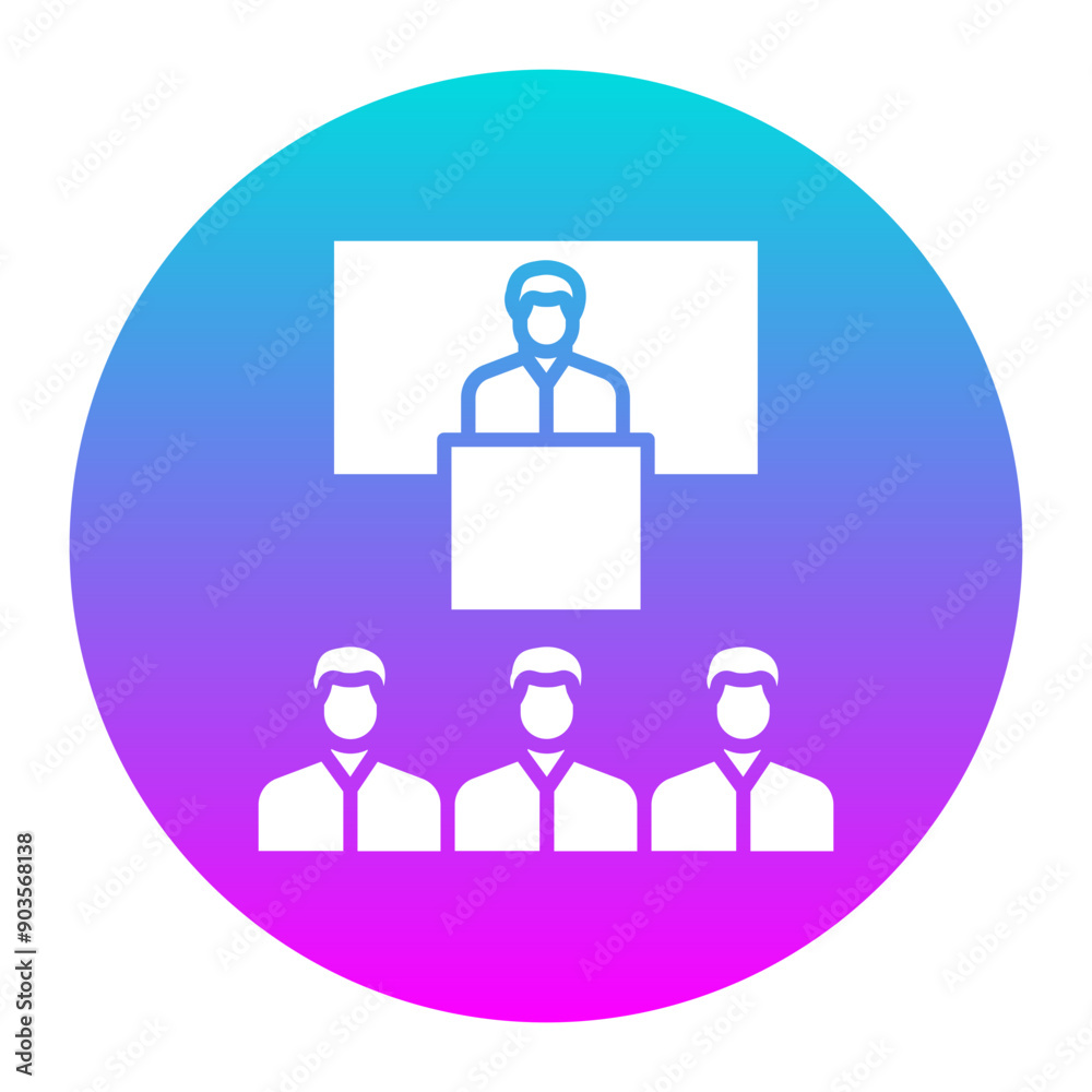 Lecture vector icon. Can be used for Business Training iconset. Lecture vector icon. Can be used for Business Training iconset.