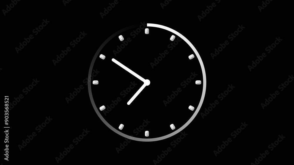 analog clock icon looped illustration background. analog clock icon looped illustration background.