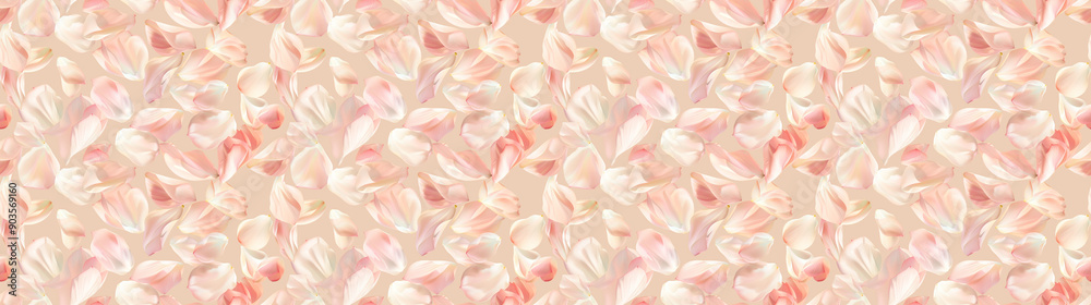a seamless pattern of scattered lotus petals on a soft tan background a seamless pattern of scattered lotus petals on a soft tan background