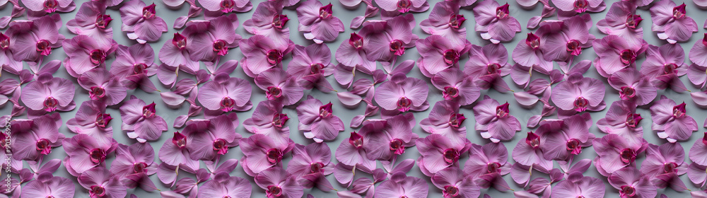 a backgeound of scattered orchid petals on a soft gray background a backgeound of scattered orchid petals on a soft gray background