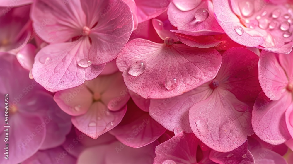 Close up Background of a Pink Hydrangea Petal Close up Background of a Pink Hydrangea Petal