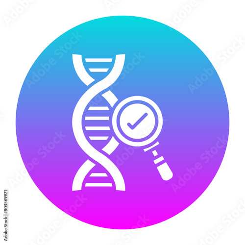 Genetics vector icon. Can be used for Skincare iconset.