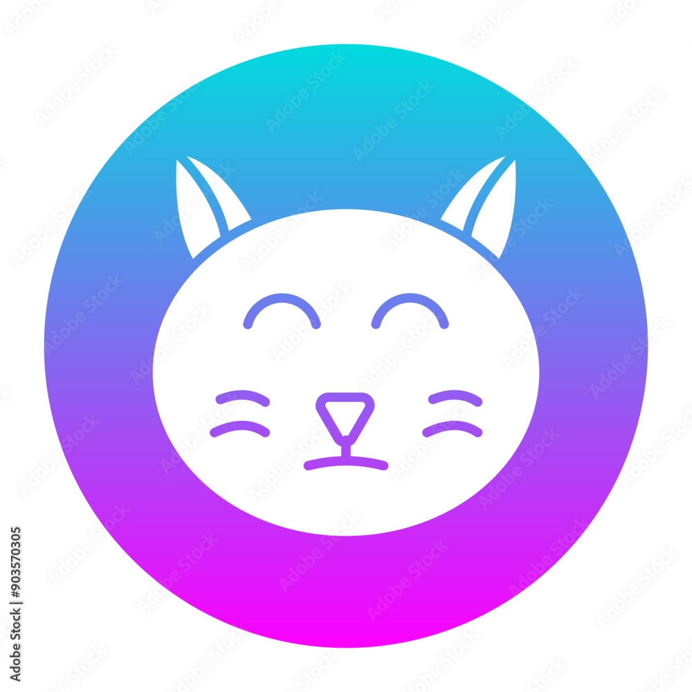 Cat vector icon. Can be used for Comfort iconset. Cat vector icon. Can be used for Comfort iconset.