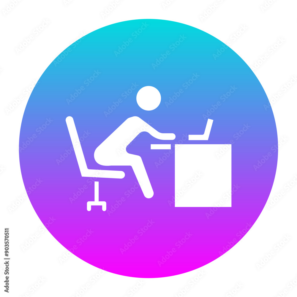 Ergonomic vector icon. Can be used for Comfort iconset.