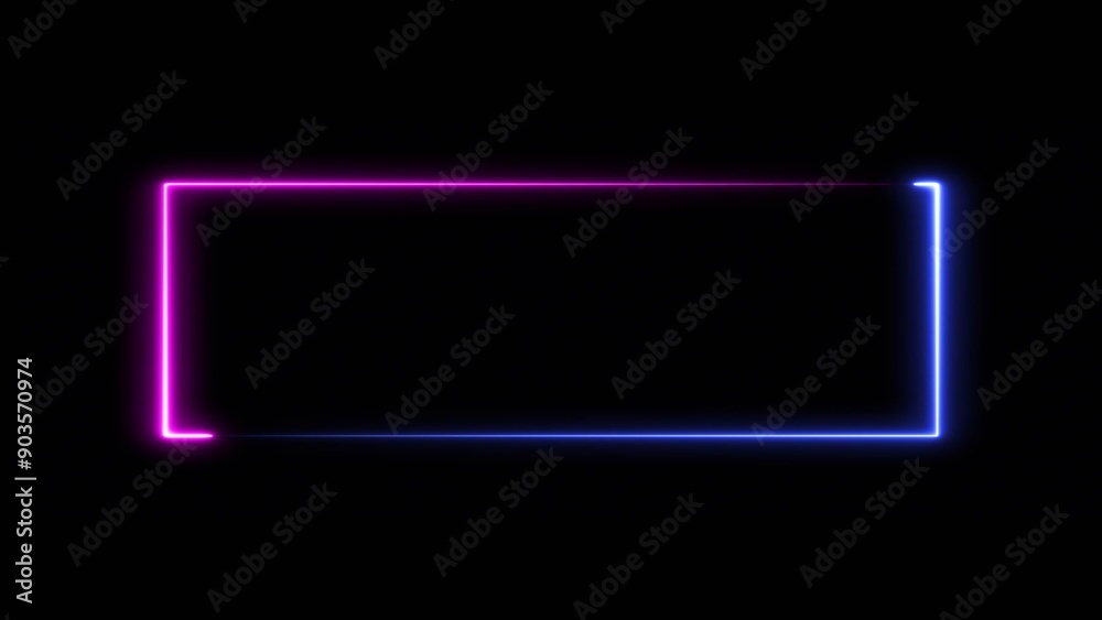 Abstract beautiful glowing neon light rectangle background illustration 4k. Abstract beautiful glowing neon light rectangle background illustration 4k.