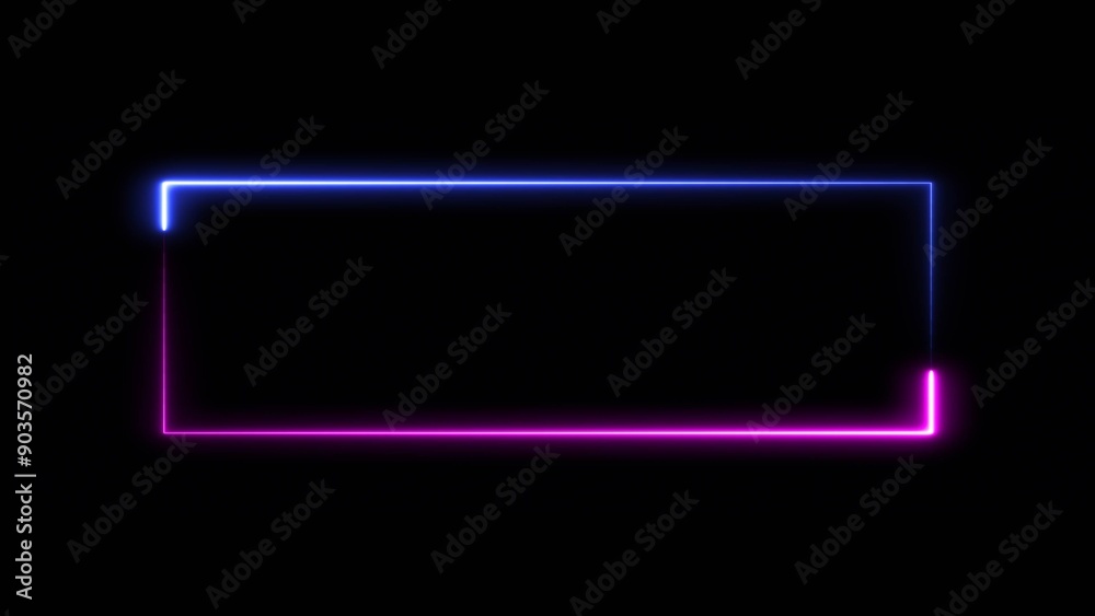 Abstract beautiful glowing neon light rectangle background illustration 4k. Abstract beautiful glowing neon light rectangle background illustration 4k.