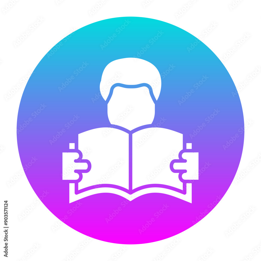 Reading vector icon. Can be used for Comfort iconset. Reading vector icon. Can be used for Comfort iconset.