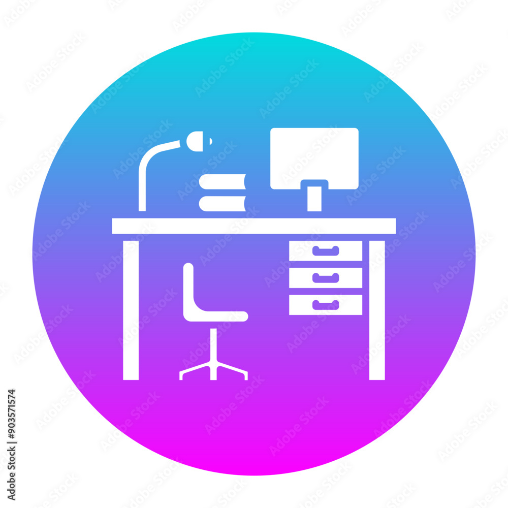Workstation vector icon. Can be used for Home Based Business iconset. Workstation vector icon. Can be used for Home Based Business iconset.