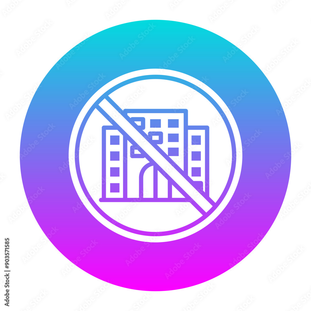 No Commute vector icon. Can be used for Home Based Business iconset. No Commute vector icon. Can be used for Home Based Business iconset.