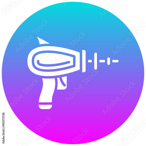 Blaster vector icon. Can be used for Science Fiction iconset.
