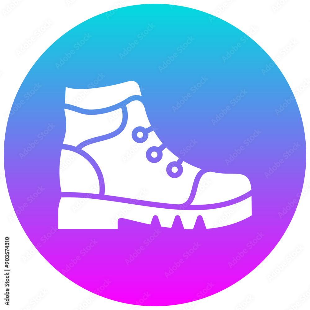 Hiking Boots vector icon. Can be used for Outdoor Fun iconset. Hiking Boots vector icon. Can be used for Outdoor Fun iconset.