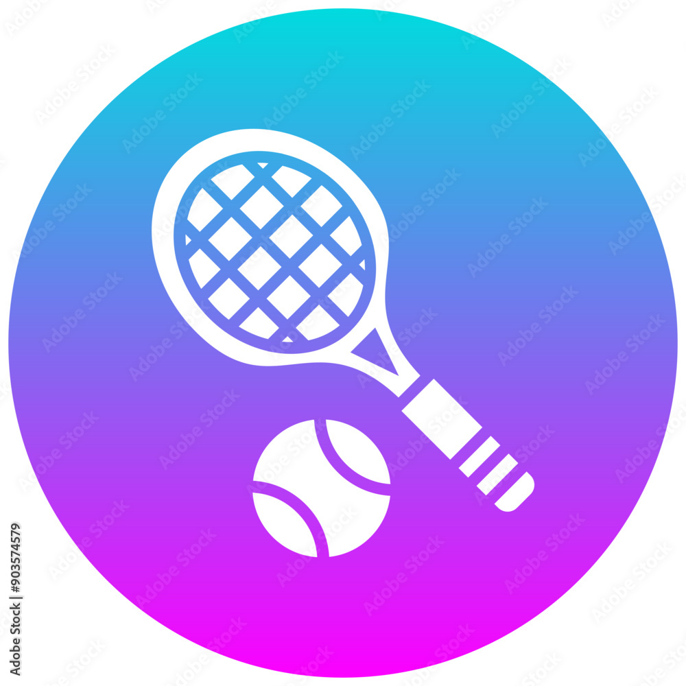Tennis Racket vector icon. Can be used for Outdoor Fun iconset. Tennis Racket vector icon. Can be used for Outdoor Fun iconset.