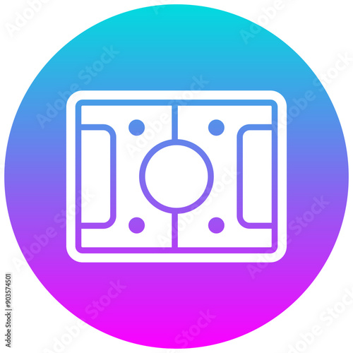Skate Rink vector icon. Can be used for Outdoor Fun iconset.