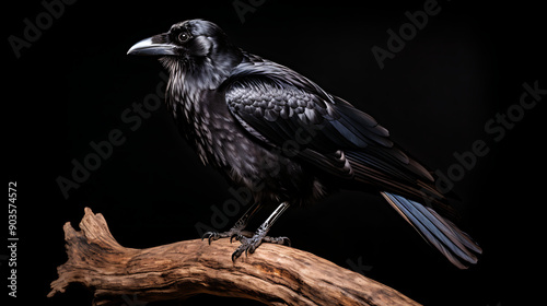 raven on a branch